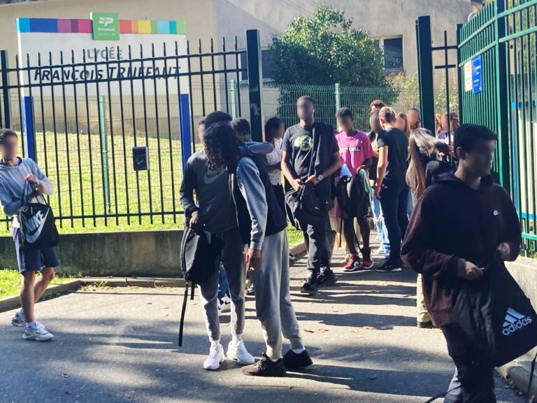 Beauvais, le 12 septembre 2022. Un élève du lycée François-T